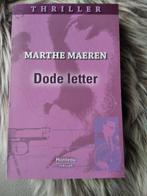 Dode letter - Marthe Maeren, Boeken, Ophalen of Verzenden, Zo goed als nieuw