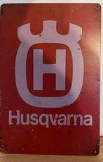Plaque metallique husqvarna, Verzamelen, Ophalen of Verzenden, Zo goed als nieuw