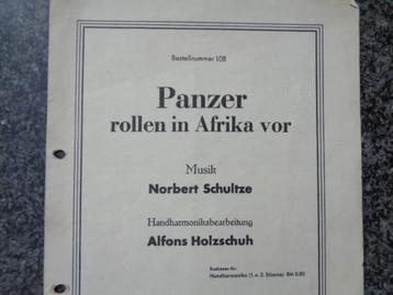 WO 2 Afrikakorps , partituur  'PANZER rollen in Afrika vor'