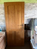 Volhouten binnendeur met omlijsting, Doe-het-zelf en Bouw, Ophalen, 80 tot 100 cm, Binnendeur, Zo goed als nieuw