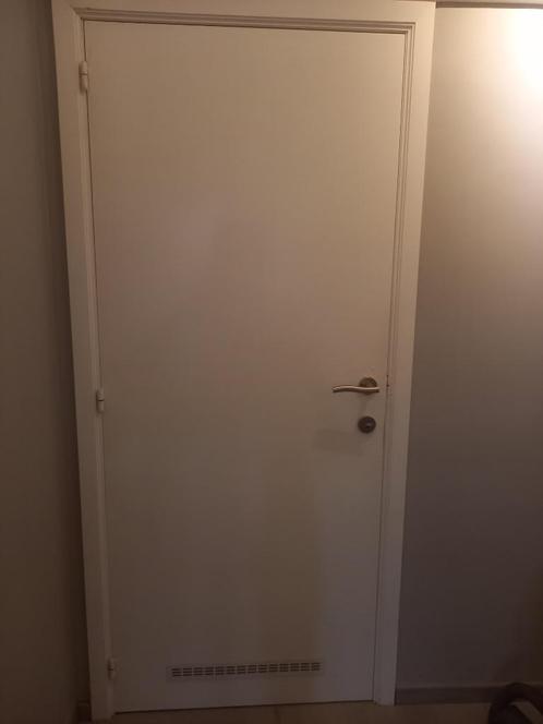 Binnendeur met ventilatierooster,klink,slot, Doe-het-zelf en Bouw, Deuren en Vliegenramen, Gebruikt, Binnendeur, Hout, Ophalen