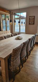 10 rotan stoelen, Huis en Inrichting, Ophalen, Zo goed als nieuw