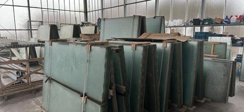 Tuinglas op mat, Doe-het-zelf en Bouw, Glas en Ramen, Gebruikt, Ophalen of Verzenden