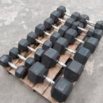 Hexa dumbells set 5 kilo tot 40 kilo, Sport en Fitness, Fitnessmaterialen, Ophalen, Zo goed als nieuw