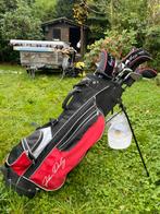 Kit de golf avec accessoires et caddy avec roues, Sport en Fitness, Golf, Ophalen, Gebruikt, Overige merken