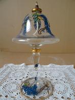 Lampe à huile vintage de style Tiffany 22cm en métal doré, Antiquités & Art, Curiosités & Brocante, Enlèvement ou Envoi