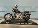 Harley-Davidson 1997 FXDL Dyna Low Rider Maisto 1/18, Ophalen of Verzenden, Zo goed als nieuw, Maisto