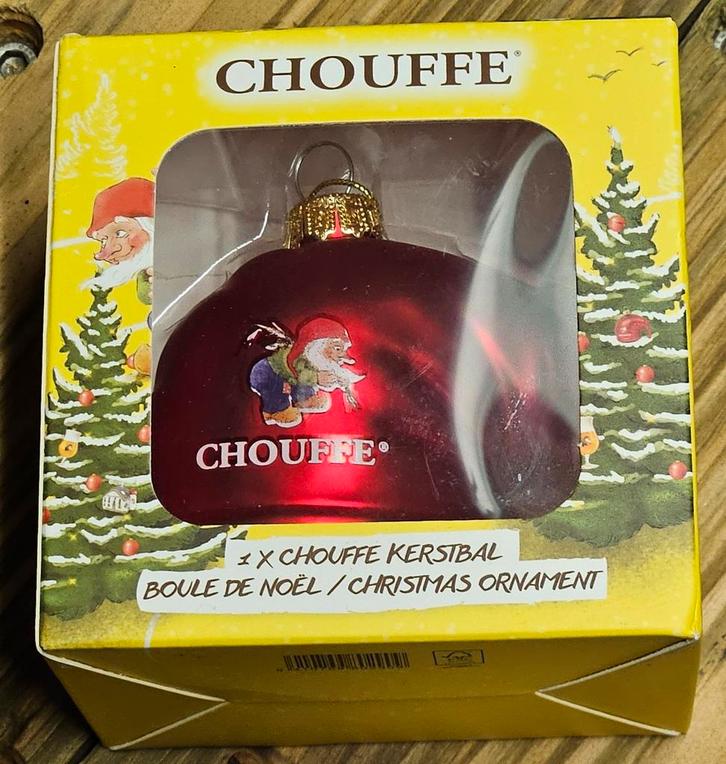 Chouffe kerstbal muts kerstornament, Verzamelen, Biermerken, Nieuw, Ophalen of Verzenden