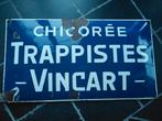 Emaille bord chicorée trappistes vincart, Ophalen of Verzenden
