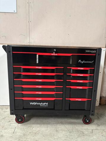 Nieuw Model Wöhrstahl Gereedschapskist Zwart/Rood Gevuld! beschikbaar voor biedingen