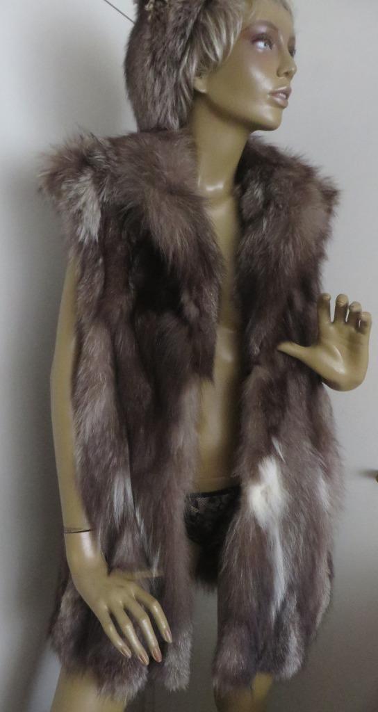 Body Warmer in bont, Kleding | Dames, Bodywarmers, Zo goed als nieuw, Maat 42/44 (L), Bruin, Ophalen of Verzenden
