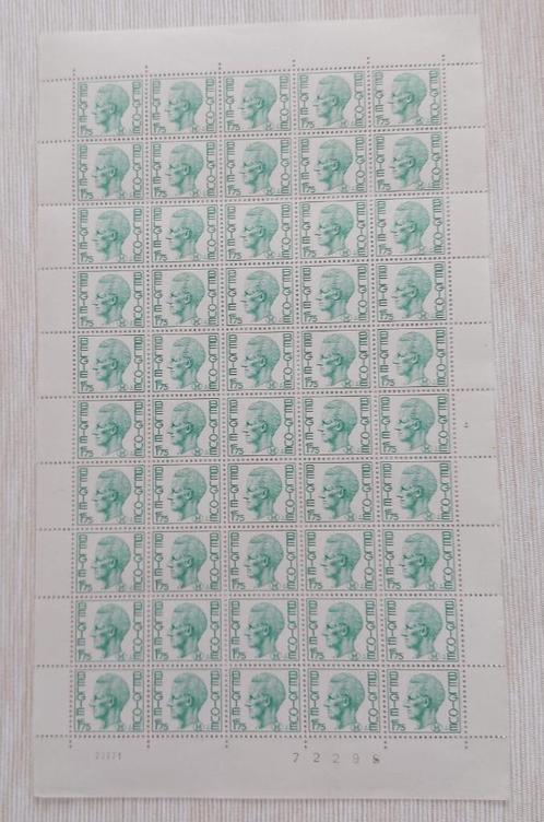 Belgium 1971/75 - OBP/COB M2 - Koning Boudewijn/Roi Baudouin, Postzegels en Munten, Postzegels | Europa | België, Postfris, Verzenden