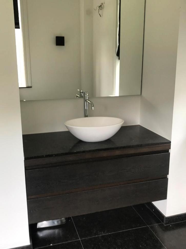 Ingebouwde wasbak met meubel met 2 laden, Bricolage & Construction, Sanitaire, Robinet, Enlèvement