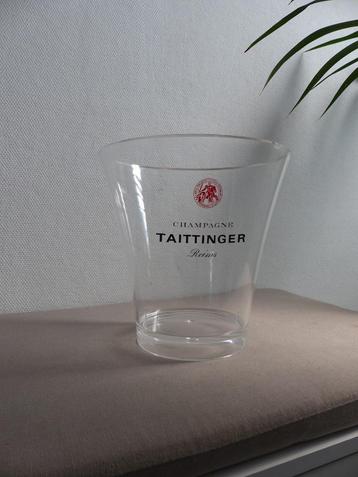 Taitinger doorzichtige champagne emmer PVC beschikbaar voor biedingen