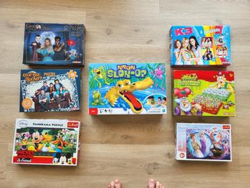 Lot gezelschapsspelen en puzzels, Enlèvement ou Envoi, Utilisé