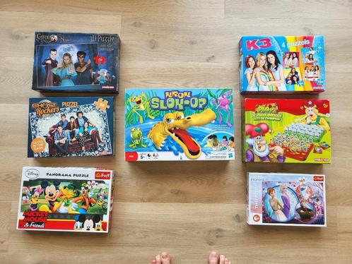 Lot gezelschapsspelen en puzzels, Hobby en Vrije tijd, Gezelschapsspellen | Bordspellen, Gebruikt, Ophalen of Verzenden