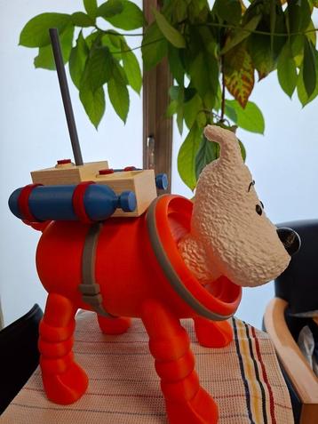 Beeldje Bobbie kosmonaut 30cm. handgeschilderd beschikbaar voor biedingen