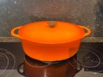 Cousances/Le Creuset geëmailleerde gietijzeren kookpot, Gebruikt, Gietijzer, Overige typen, Ophalen of Verzenden