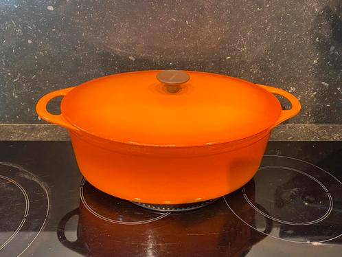 Cousances/Le Creuset geëmailleerde gietijzeren kookpot, Huis en Inrichting, Keuken | Potten en Pannen, Gebruikt, Overige typen