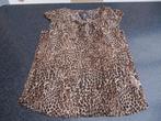 nieuw bloesje blouse luipaardprint korte mouw B 36 Fr 38, Ophalen of Verzenden, Nieuw, Maat 36 (S)