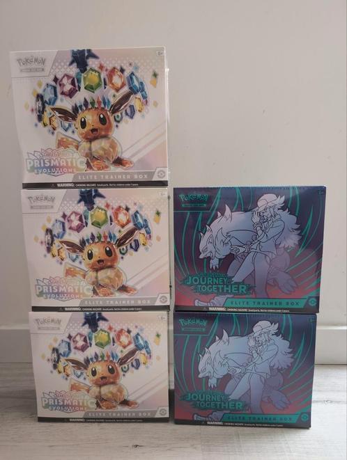 Elite trainer box prismatic & journey together, Hobby en Vrije tijd, Verzamelkaartspellen | Pokémon, Nieuw, Booster, Ophalen of Verzenden