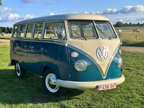 Volkswagen T1, Auto's, Oldtimers, Particulier, USB, Volkswagen, Benzine, Overige carrosserie, 4 deurs, Handgeschakeld, Blauw, Grijs