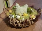 Bloemstuk pasen met stenen kip, Ophalen, Nieuw
