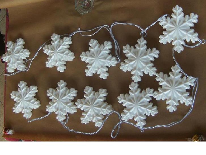 GUIRLANDE DE NOEL (10 flocons), Diversen, Kerst, Nieuw, Ophalen of Verzenden