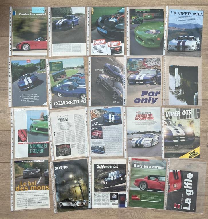 CHRYSLER VIPER - ARTIKELS, Boeken, Auto's | Folders en Tijdschriften, Ophalen of Verzenden
