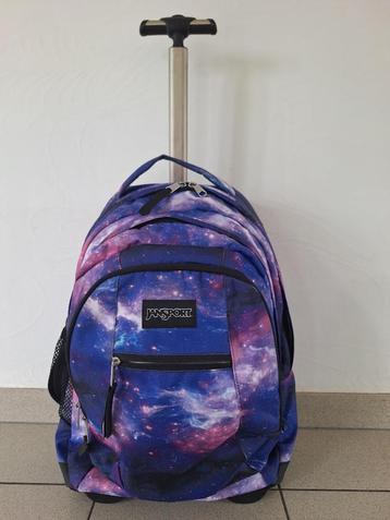 Boekentas Jansport met wielen en uitrekbare handgreep beschikbaar voor biedingen