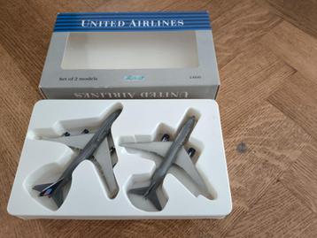 2 avions United Airlines - New - Collector, Enlèvement ou Envoi, Comme neuf, Modèle réduit