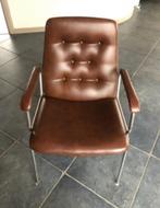 Stoel, Huis en Inrichting, Stoelen, Ophalen, Gebruikt, Bruin, Leer