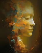 Verstilde Transformatie, kunstprint op canvas 60x40x2 cm., Verzenden