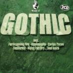 The World Of Gothic (2CD) (Slimcase/Nieuwstaat), CD & DVD, CD | Autres CD, Comme neuf, Gothic Rock, Envoi