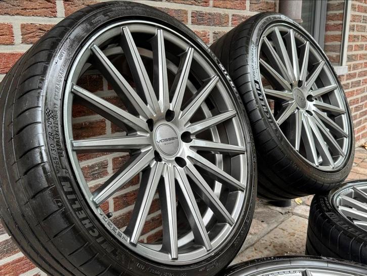 Origineel VOSSEN VFF-2 295/265.30.20 breedset 5x120 michelin, Auto-onderdelen, Banden en Velgen, Banden en Velgen, Zomerbanden