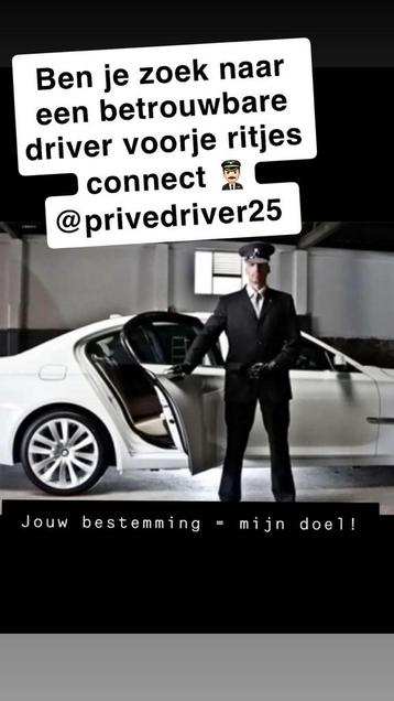 Prive driver 👨🏻‍✈️ beschikbaar voor biedingen