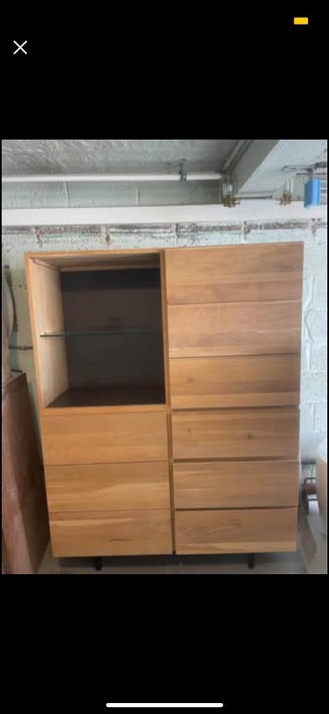 Salle à manger + meuble TV, Huis en Inrichting, Complete eetkamers, Zo goed als nieuw, Ophalen