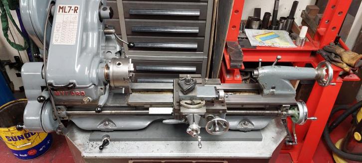 Myford ML7-R, Bricolage & Construction, Tours, Utilisé, Tour à métaux, Moins de 500 mm, Enlèvement