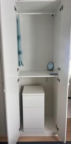 Armoire IKEA PAX/FORSAND, 75x60x236 cm, blanc, avec tiroirs, Ophalen, Zo goed als nieuw