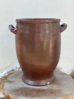 Grand pot en grès brun ancien