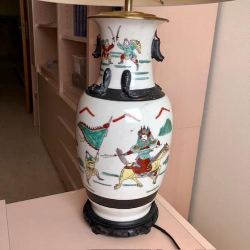 Lampe-vase porcelaine chinoise de Nankin, Antiek en Kunst, Antiek | Porselein, Ophalen