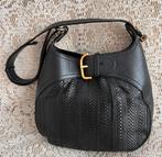 Sac DELVAUX cuir tressé noir impeccable, Enlèvement ou Envoi, Comme neuf, Noir, Cuir