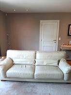 Zetel creme leder Ligne Roset, Huis en Inrichting, Zetels | Zetels, Ophalen, Gebruikt
