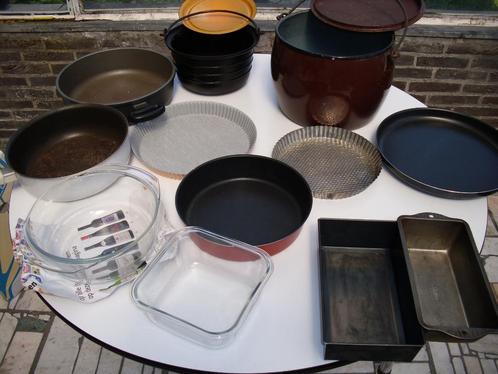lot pannen, Huis en Inrichting, Keuken | Potten en Pannen, Nieuw, Koekenpan of Braadpan, Inductieplaat, Keramische plaat, Ophalen
