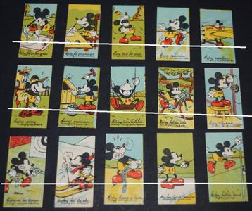 Chocolaterie RUBIS / Volledige reeks MICKEY / 60 plaatjes beschikbaar voor biedingen