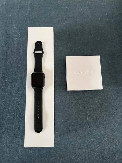 Apple Watch 42 mm, Handtassen en Accessoires, Smartwatches, Gebruikt, iOS, Zwart, Ophalen of Verzenden