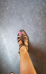 Bruine sandalen 39, Kleding | Dames, Ophalen of Verzenden, Bruin, Zo goed als nieuw