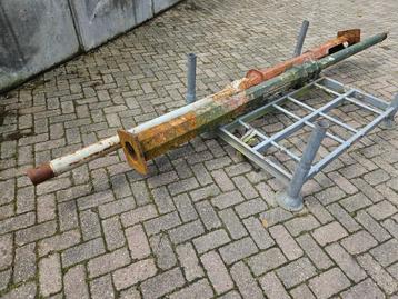 2 Antieke gietijzeren palen / lantarenpalen, Enlèvement, Comme neuf, Fer
