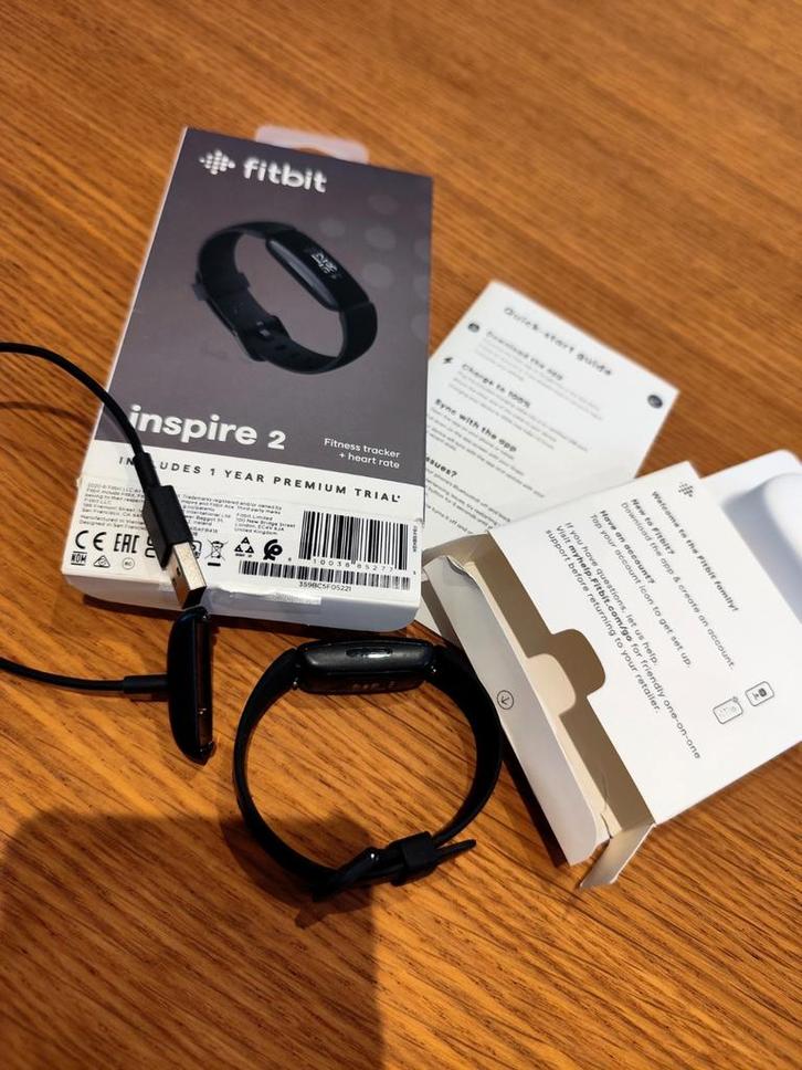 Fitbit Inspire 2, Handtassen en Accessoires, Activity trackers, Zo goed als nieuw, Zwart, Ophalen