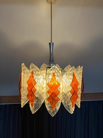 Vintage Marbach Leuchten hanglamp jaren 70 met 11 kelken beschikbaar voor biedingen